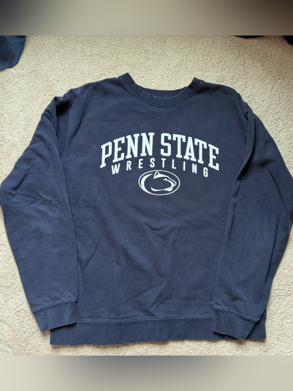 Penn State Nittany Lions Blue Wrestling Sweatshirt - Medium
